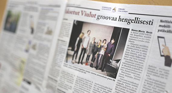 Samfällighetens församlingssidor i Kokkola-tidningen.